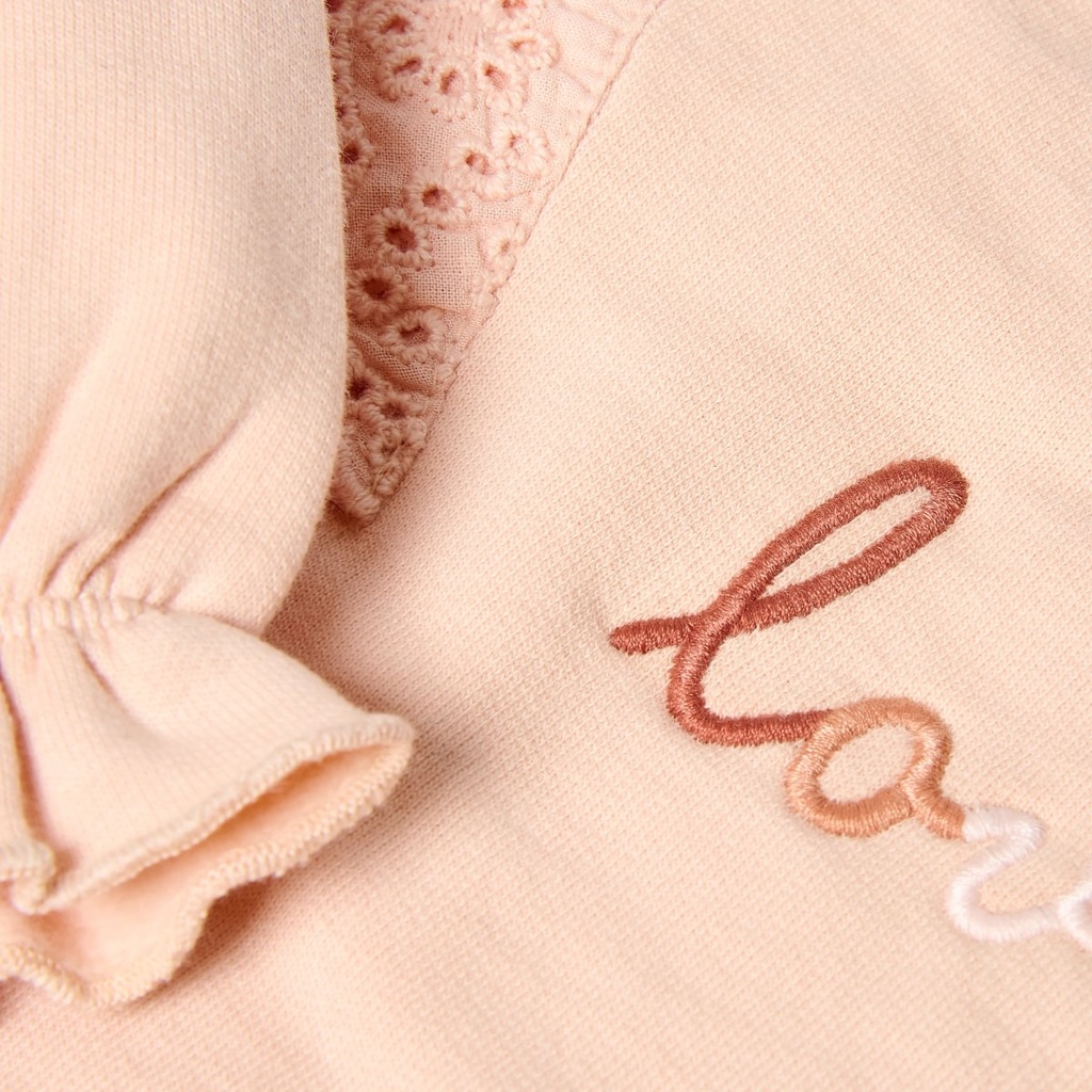 Little Dutch | Sweater Girls Safari Friends Blush Pink