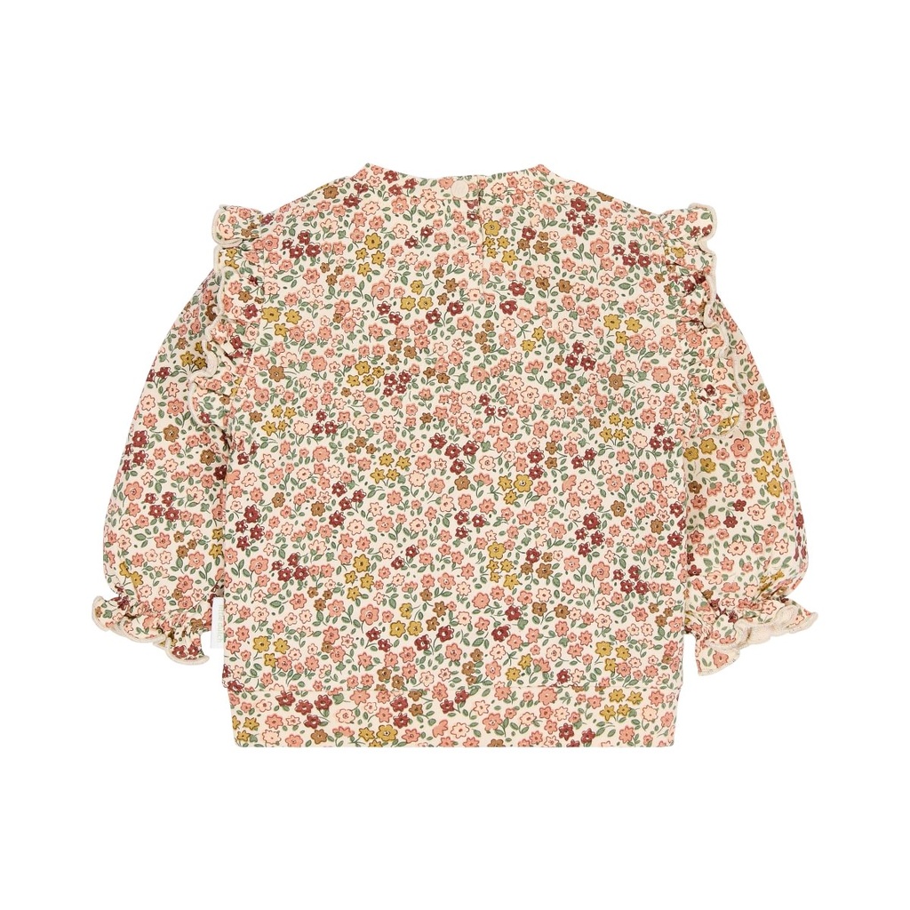 Little Dutch | Sweater Girls Safari Friends Flowers Pastel Rose