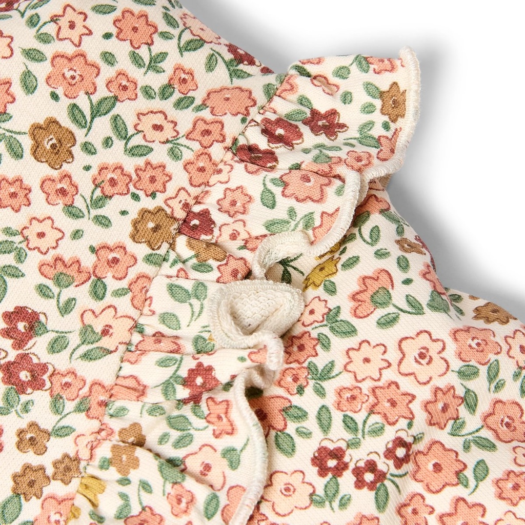 Little Dutch | Sweater Girls Safari Friends Flowers Pastel Rose