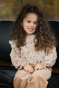 Little Dutch | Sweater Girls Safari Friends Flowers Pastel Rose