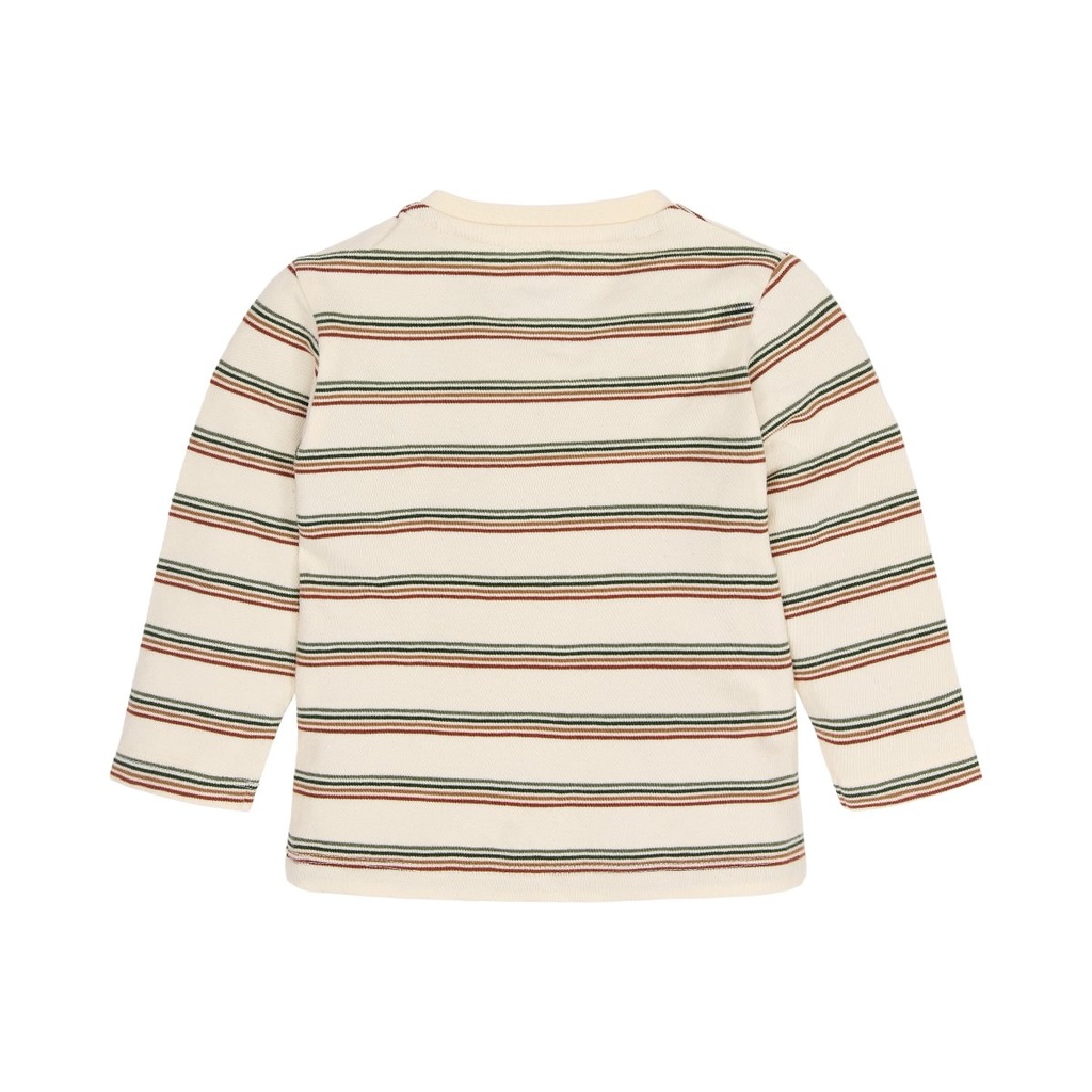 Little Dutch | T-shirt Boys Safari Friends Longsleeve Stripes Vanilla