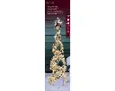 Lumineo | Verlichting Led Kegel Flashing Effect Goud Buiten Ø16x60cm