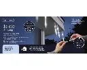 Lumineo | Verlichting Icicle Lights Sneeuwval Effect Transparant/Koel Wit 280x18cm Buiten
