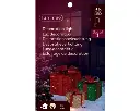 Lumineo | Verlichting Giftbox Stof Rood/Groen/Ecru Warm Wit Buiten 3-pack