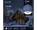 Lumineo | Verlichting Led Icicle Twinkle In/Outdoor 490 Leds Transparant/Multicolor Snoer Transparant 2000x50cm