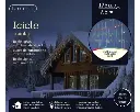 Lumineo | Verlichting Led Icicle Twinkle In/Outdoor 490 Leds Transparant/Multicolor Snoer Transparant 750x50cm