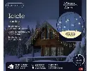 Lumineo | Verlichting Led Icicle Twinkle In/Outdoor Zwart/Warm Wit 750x50cm