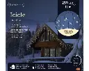 Lumineo | Verlichting Led Icicle Twinkle In/Outdoor Zwart/Warm Wit 1100x50cm