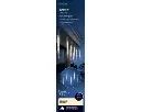 Lumineo | Verlichting Led Icicle Lights Sneeuwval Effect Transparent/Warm Wit 280cm Buiten
