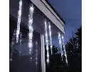 Lumineo | Verlichting Led Icicle Lights Flashing Effect Transparent/Koel Wit 360x39cm Buiten