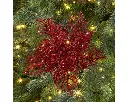 Decoris | Sierbloem op Clip Poinsetta Rood Ø23,5x10cm