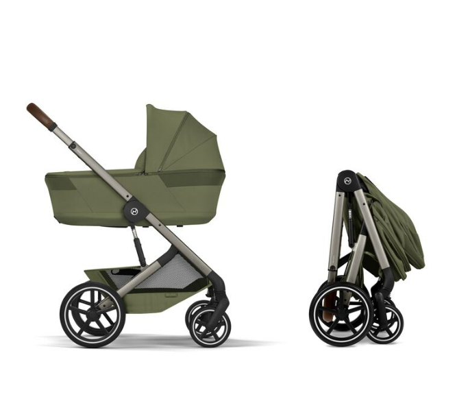 Cybex | Wandelwagen Balios S Lux incl. Foldable Carry Cot Moss Green/Taupe