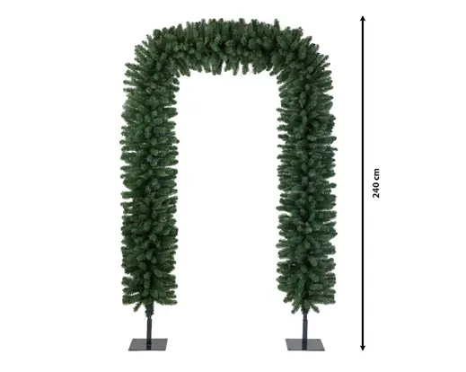 Everlands | Kerstboog Imperial Groen Ø45x240cm