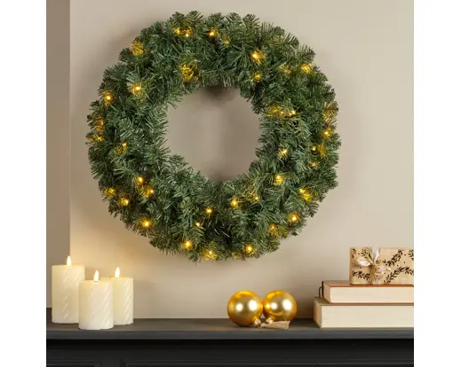 Everlands | Kerstkrans Imperial Led 60x16cm