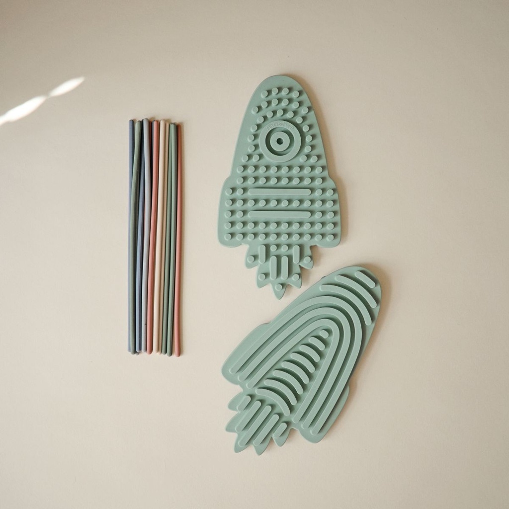 Mushie | Interactief Speelgoed Silicone Sensory Toys Rocket