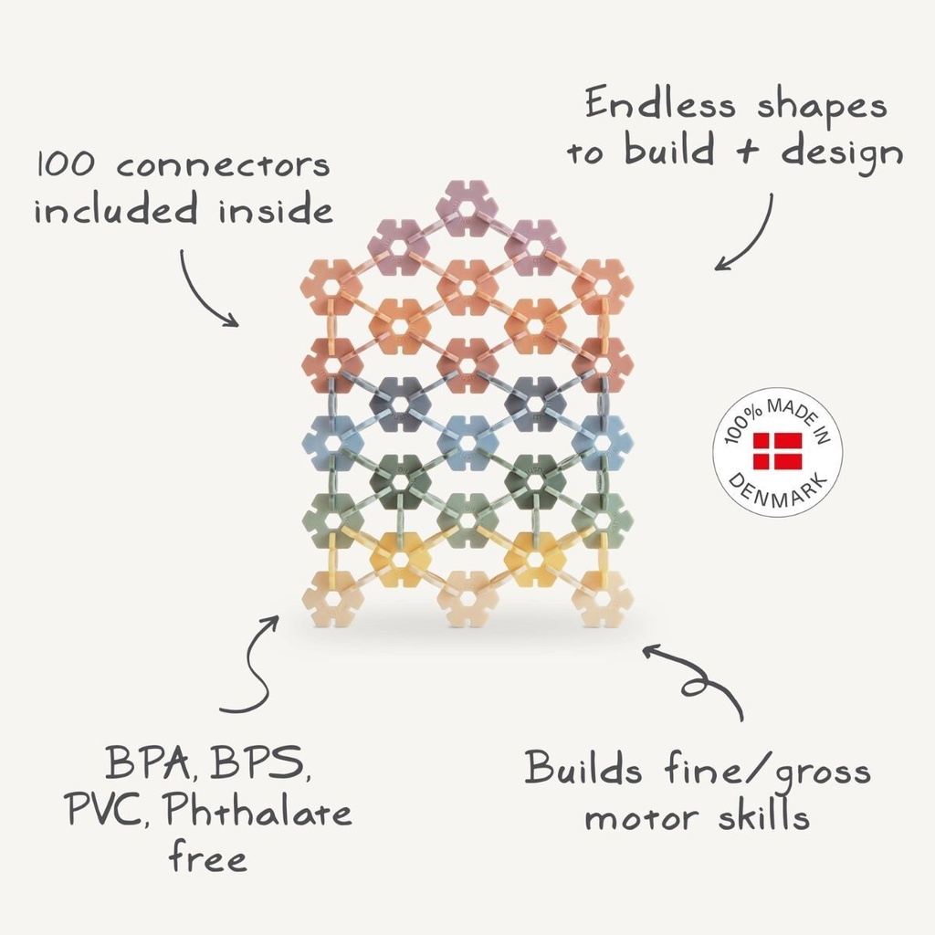 Mushie | Puzzel Connect Toy Hex