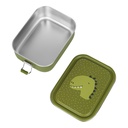 BROODDOOS, Mr. dino, Lunch Box small, dino, RVS, 13x6x17cm onderverdeling 