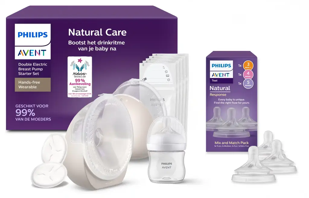 Avent | Borstkolf In Bra Dubbel (+Gratis Multi Teat Pack)