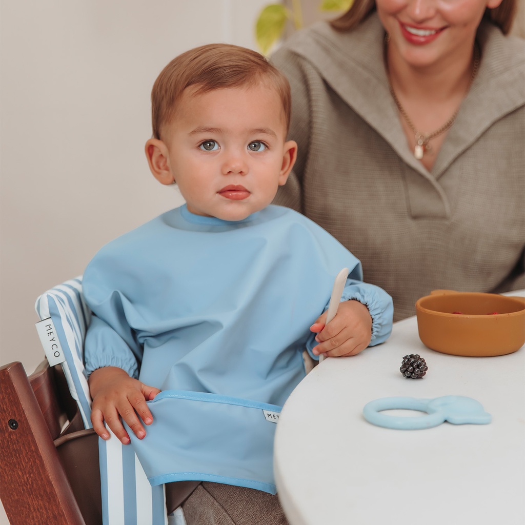 Meyco | Slabbetje Met Mouwen Jeans Blue Blauw