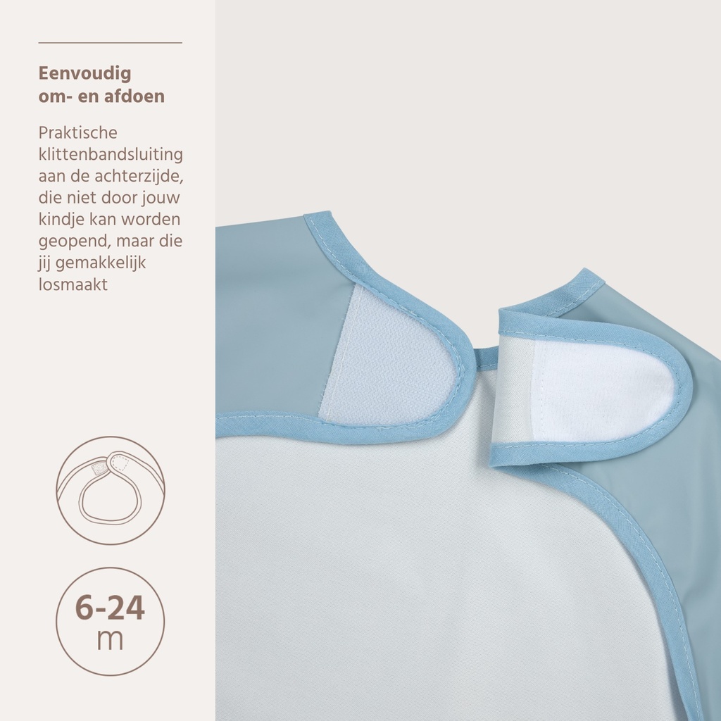 Meyco | Slabbetje Met Mouwen Jeans Blue Blauw