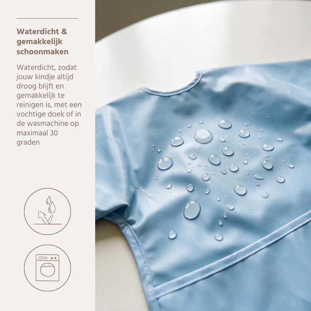 Meyco | Slabbetje Met Mouwen Jeans Blue Blauw