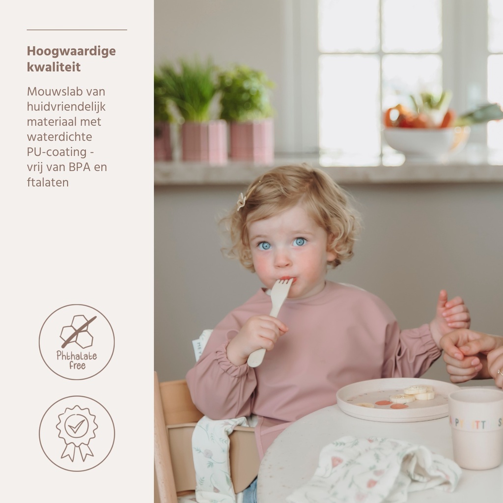 Meyco | Slabbetje Met Mouwen Purple Pink Paars/Roze