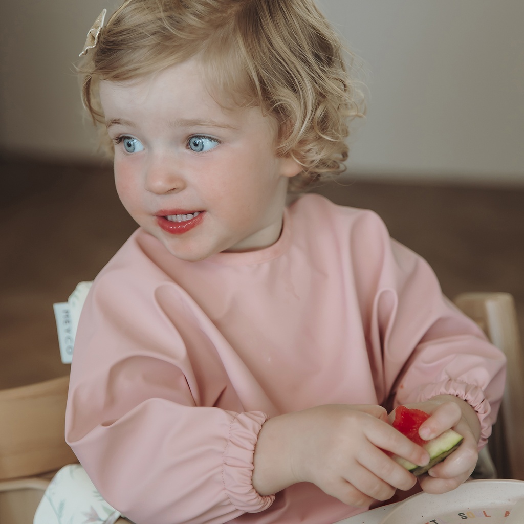 Meyco | Slabbetje Met Mouwen Rose Roze