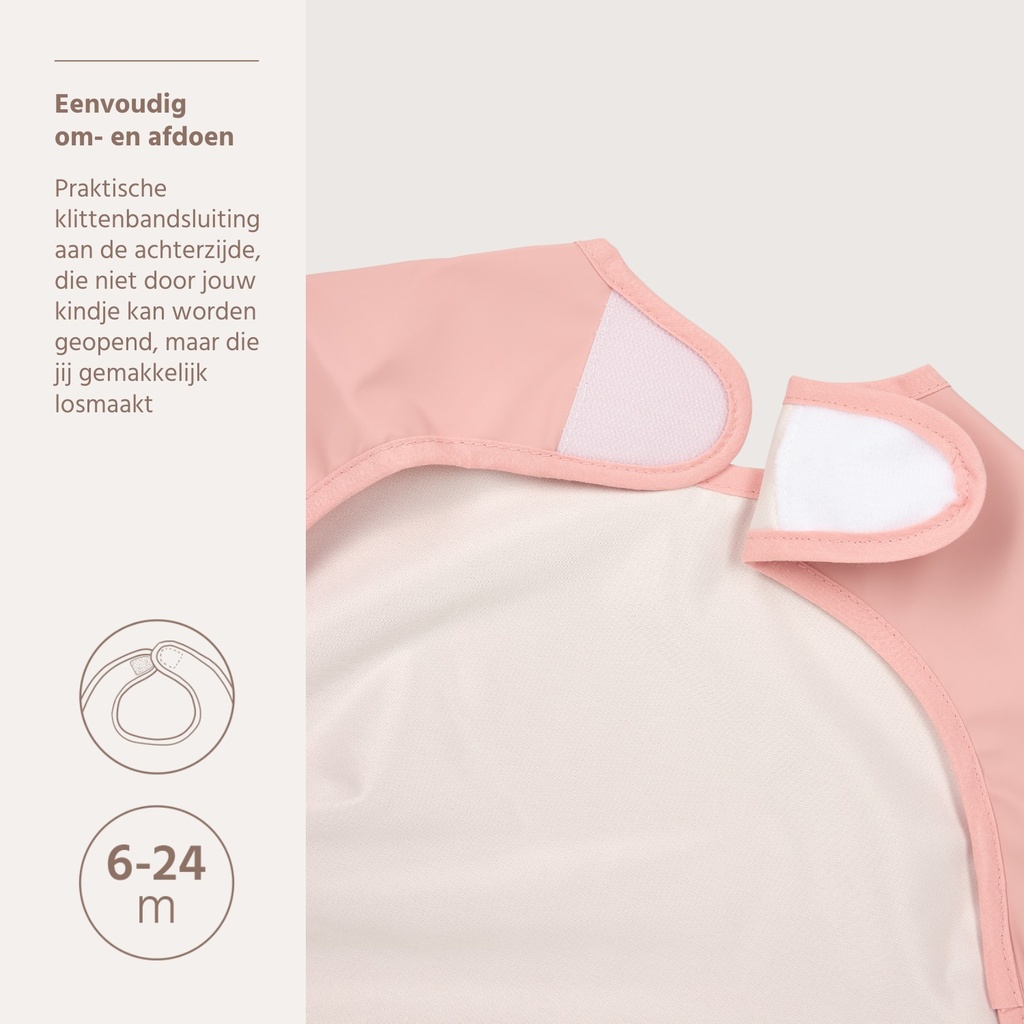 Meyco | Slabbetje Met Mouwen Rose Roze
