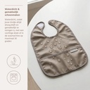 Meyco | Slabbetje met Kruimelvanger Dark Taupe/Taupe Bruin 2-pack