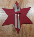 Cosy & Trendy | Bestekhouder Ster Vilt 25x28,5x3cm