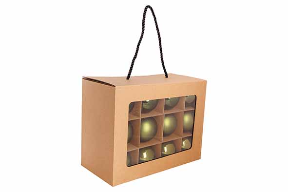 Cosy & Trendy | Kerstbal Shiny/Matt Glas Rood Ø6cm 24-pack 