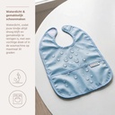 Meyco | Slabbetje met Kruimelvanger Dark Grey Blue/Jeans Blue Grijs/Blauw 2-pack