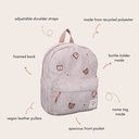 Kidzroom | Rugzak Blossom And Bows Grijs/Bruin 31x26x9cm