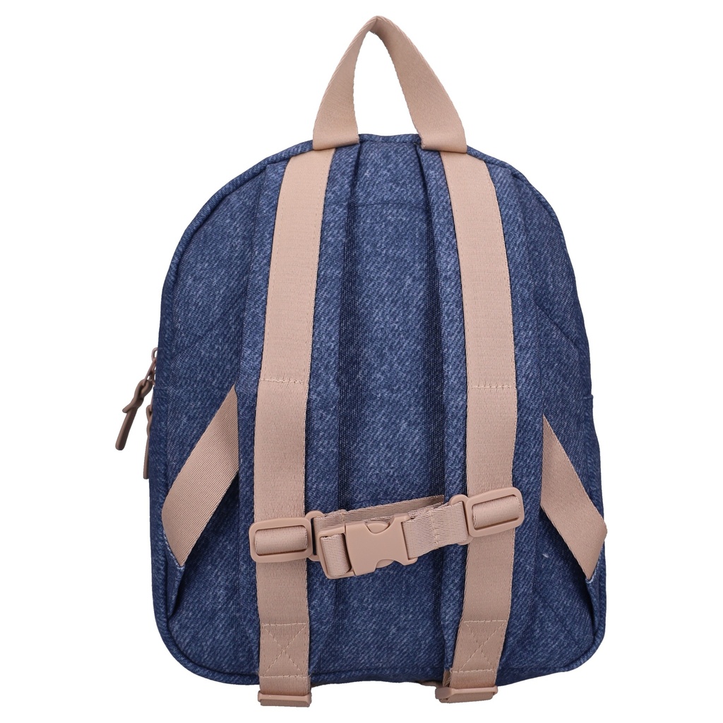 Kidzroom | Rugzak Blossom And Bows Auto Blauw 31x26x9cm