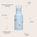 Kidzroom | Drinkfles Little Story Blauw 350ml