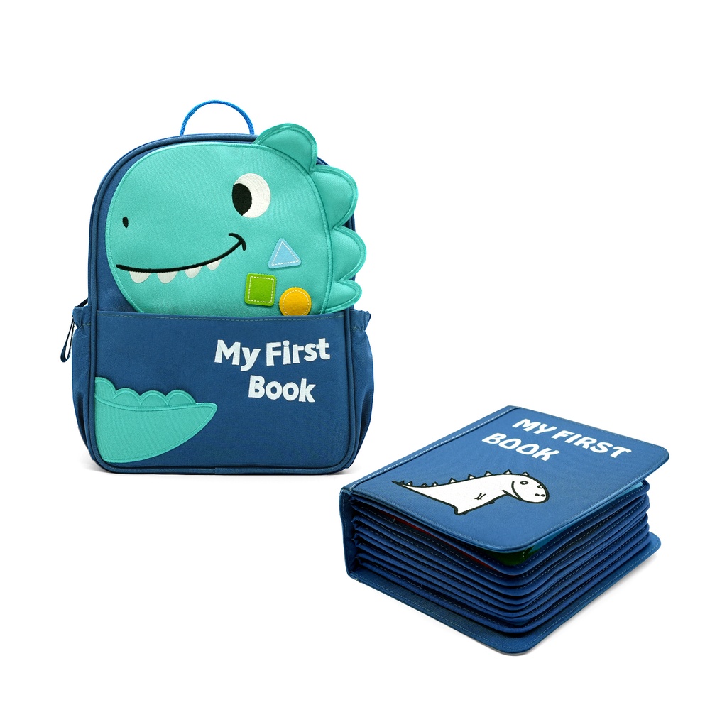 My First Book | Geschenkset My First Book Everyday Life Blauw Rugzak+Boek