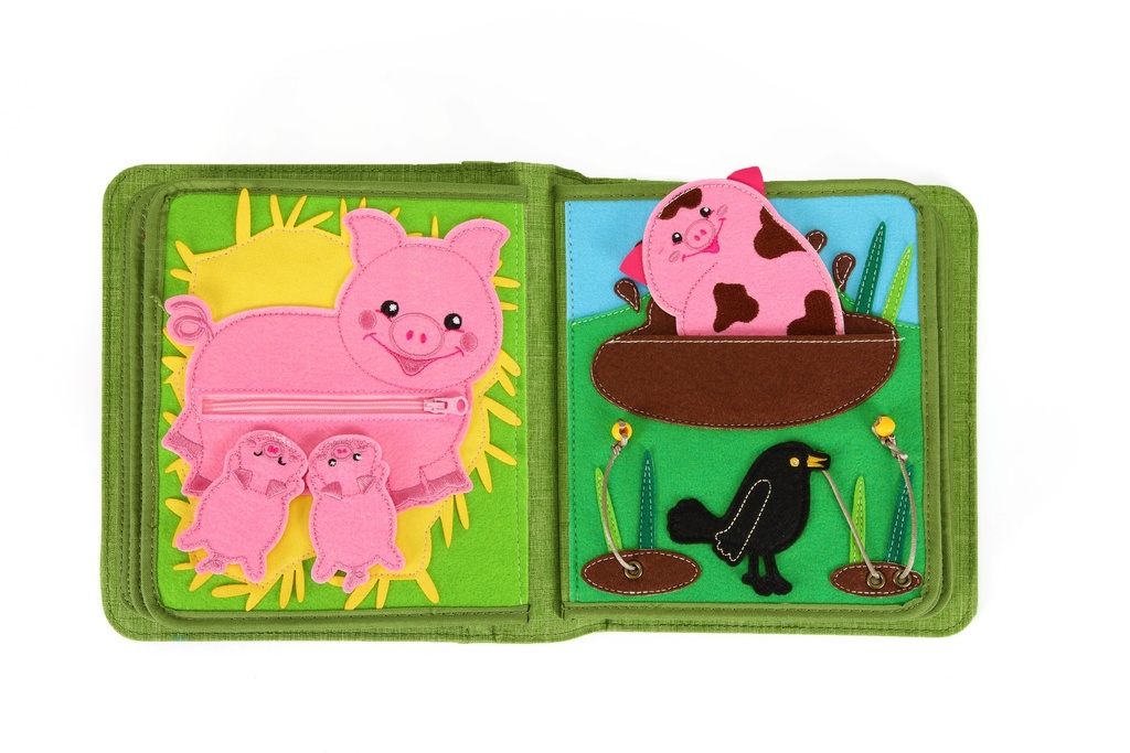 My First Book | Geschenkset My First Book Busy Farm Rugzak+Boek