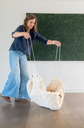 Play & Go | Opbergerzak/Speeltapijt Evergreen Teddy Ø120cm