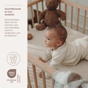 Meyco | Hoeslaken Jacquard Chevron Deluxe Pebble Soft Sand Zand Ø95cm