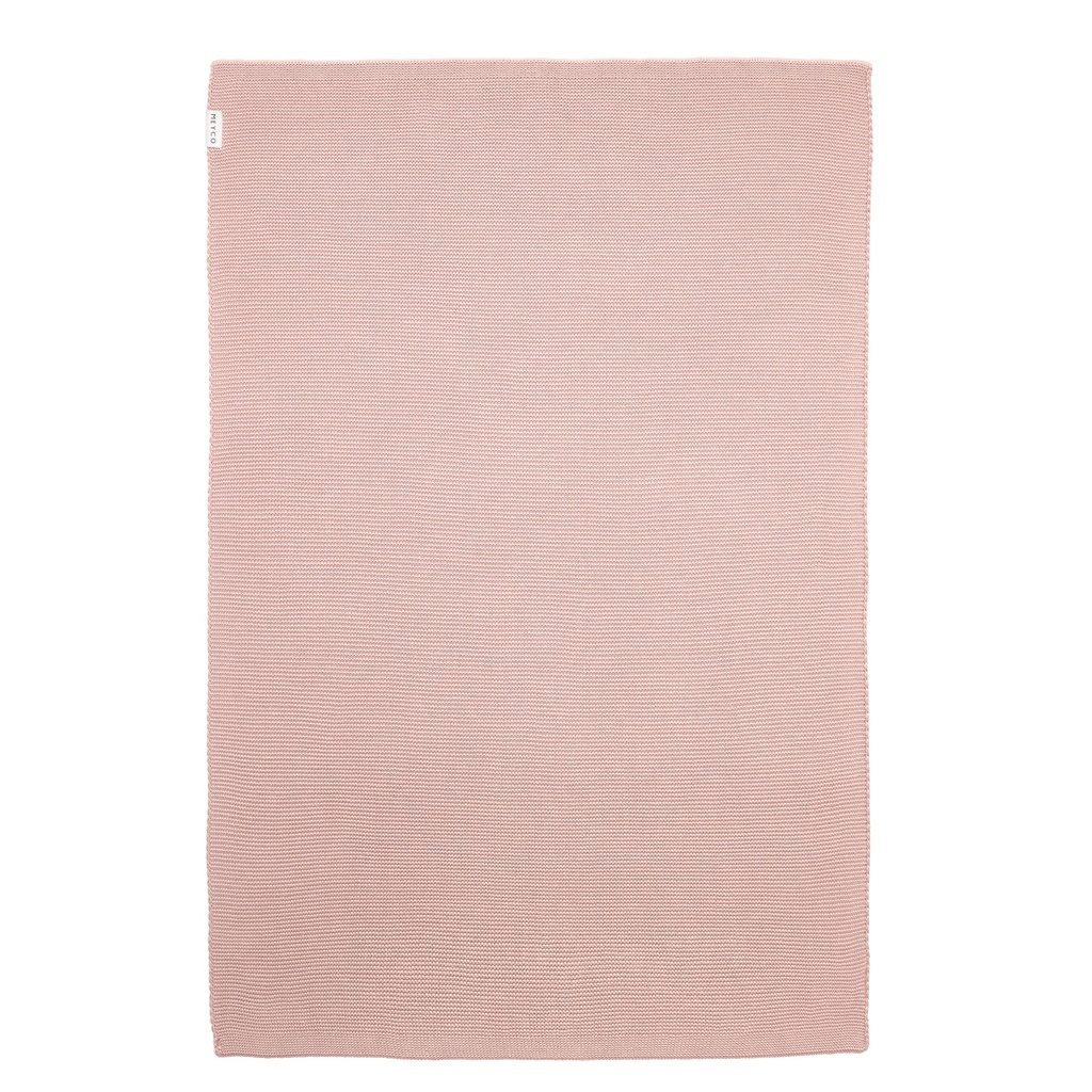 Meyco | Deken Stripe Gebreid Purple Pink/Soft Pink Paars/Roze 75x100cm