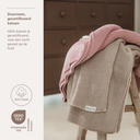 Meyco | Deken Stripe Gebreid Purple Pink/Soft Pink Paars/Roze 75x100cm