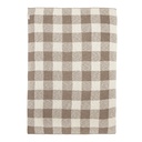 Meyco | Deken Block Gebreid Dark Taupe Bruin/Ecru 75x100cm