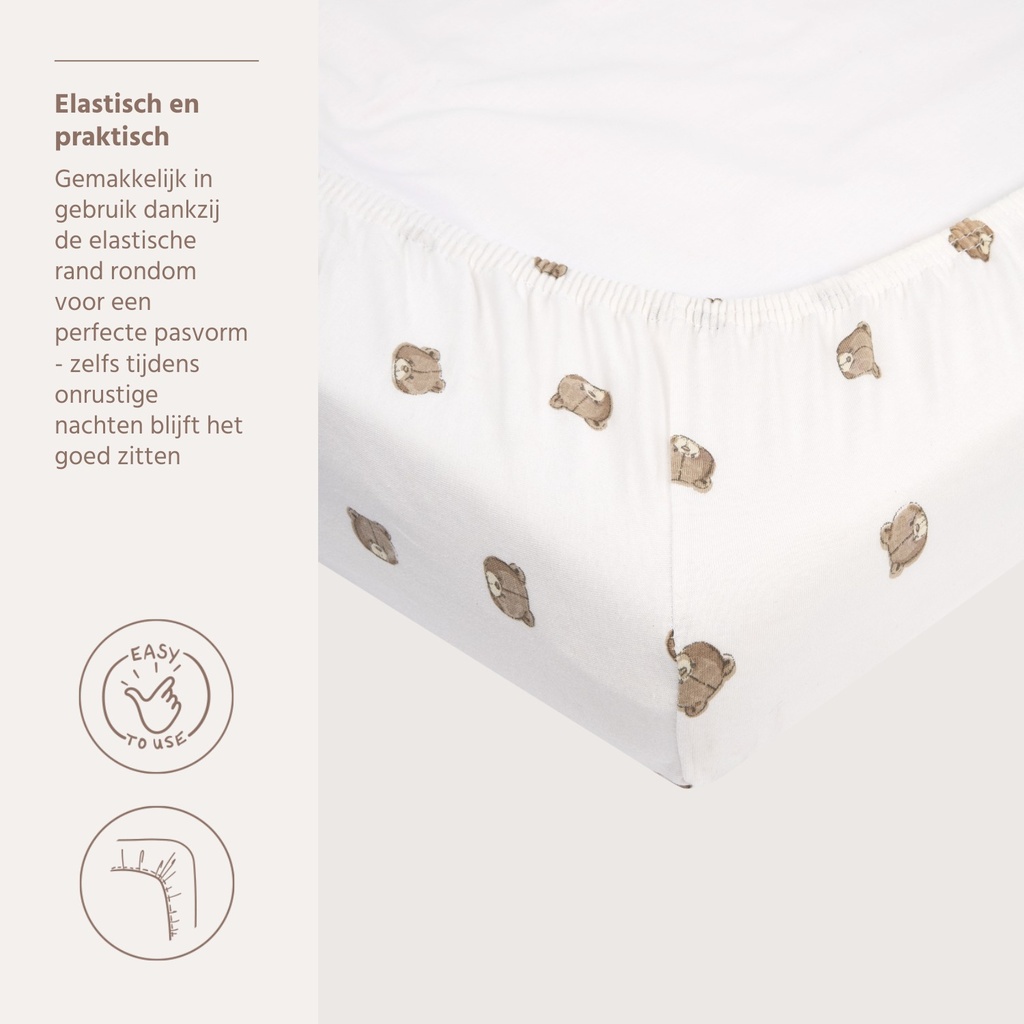 Meyco | Hoeslaken Jersey Bear 60x120cm
