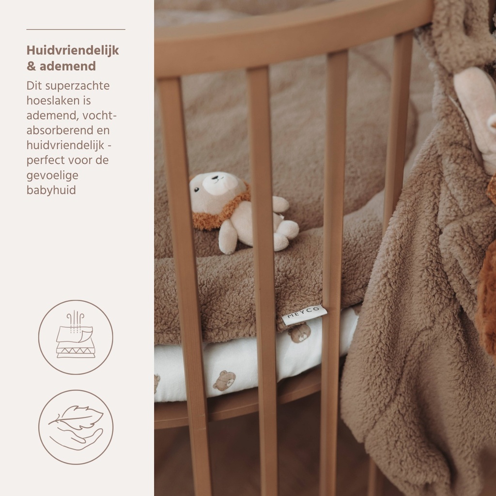 Meyco | Hoeslaken Jersey Bear 75x95cm