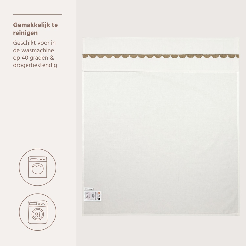 Meyco | Laken Arc Geborduurd Taupe Bruin 75x100cm 