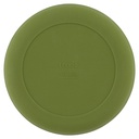 PLAT BORD, Plate, Mr. dino, rond, groen, kop dino, siliconen, per stuk