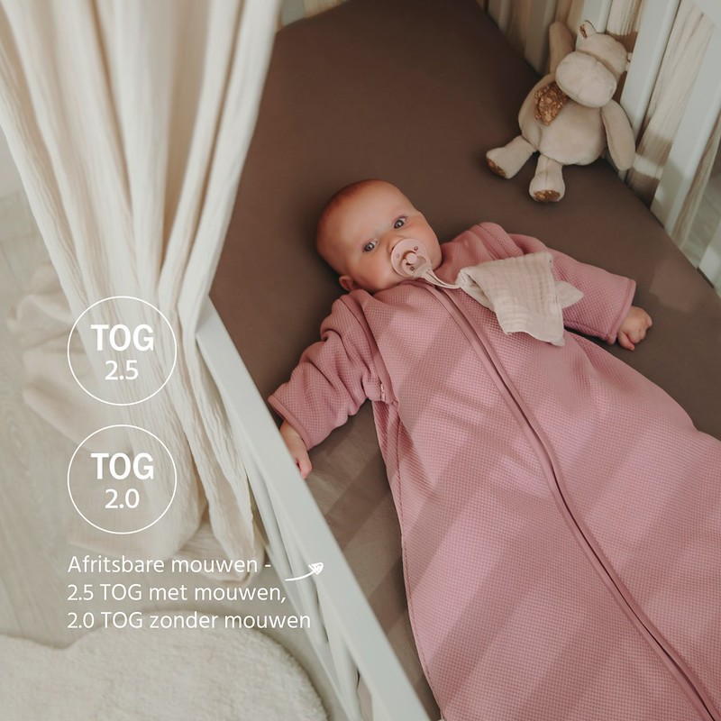 Meyco | Slaapzak Studio Classic met Afritsbare Mouwen Purple Pink Paars 90cm