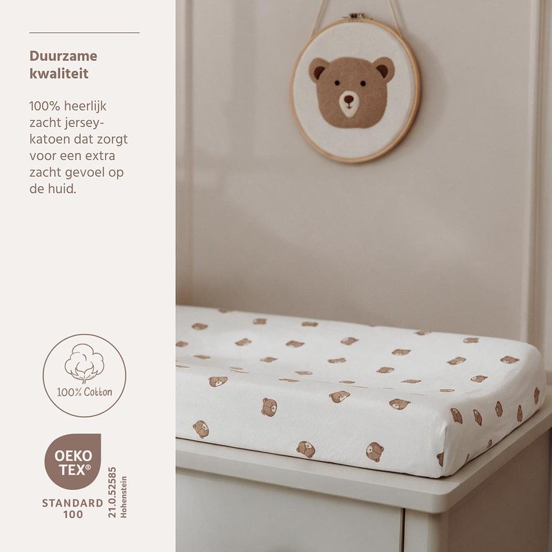 Meyco | Waskussenhoes Jersey Bear 50x70cm 
