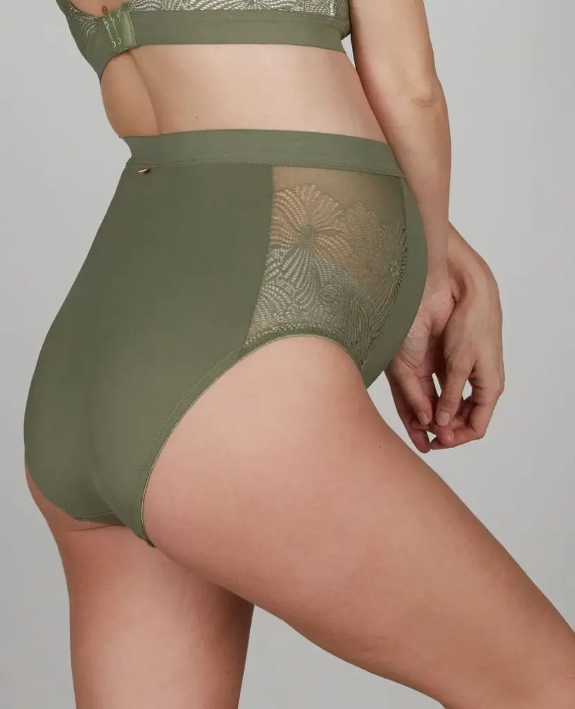 Cache Coeur | Slip Dahlia High waist met buikband Kaki