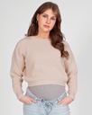 Love2wait | Pull Knit Cropped Sand